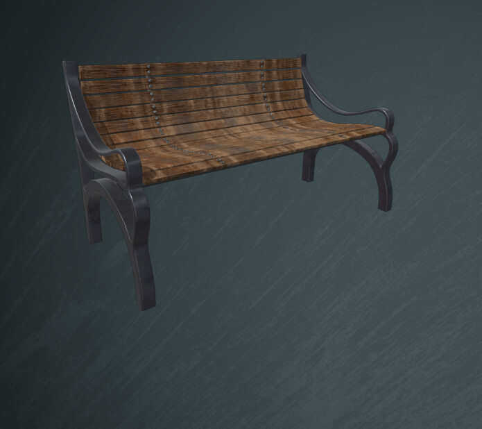 ArtStation Park Bench