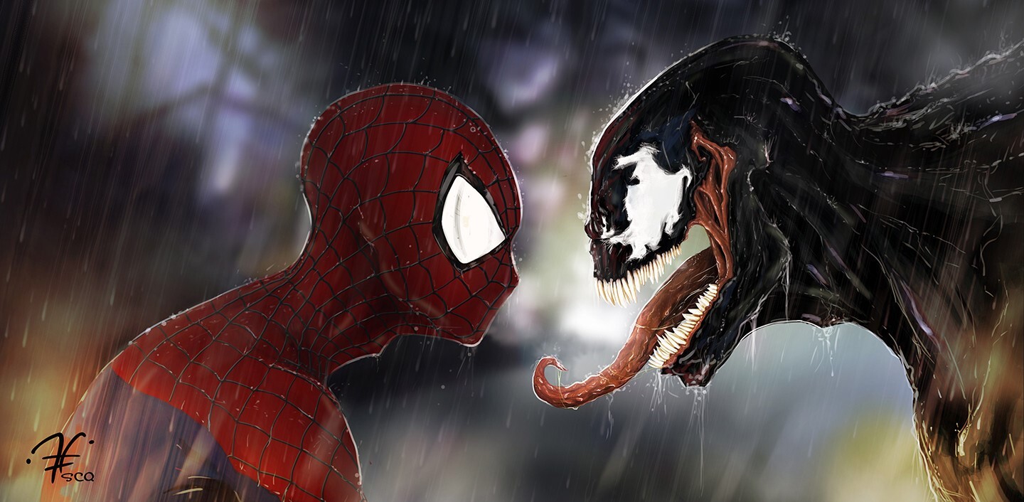 ArtStation - Spider-man vs Venom