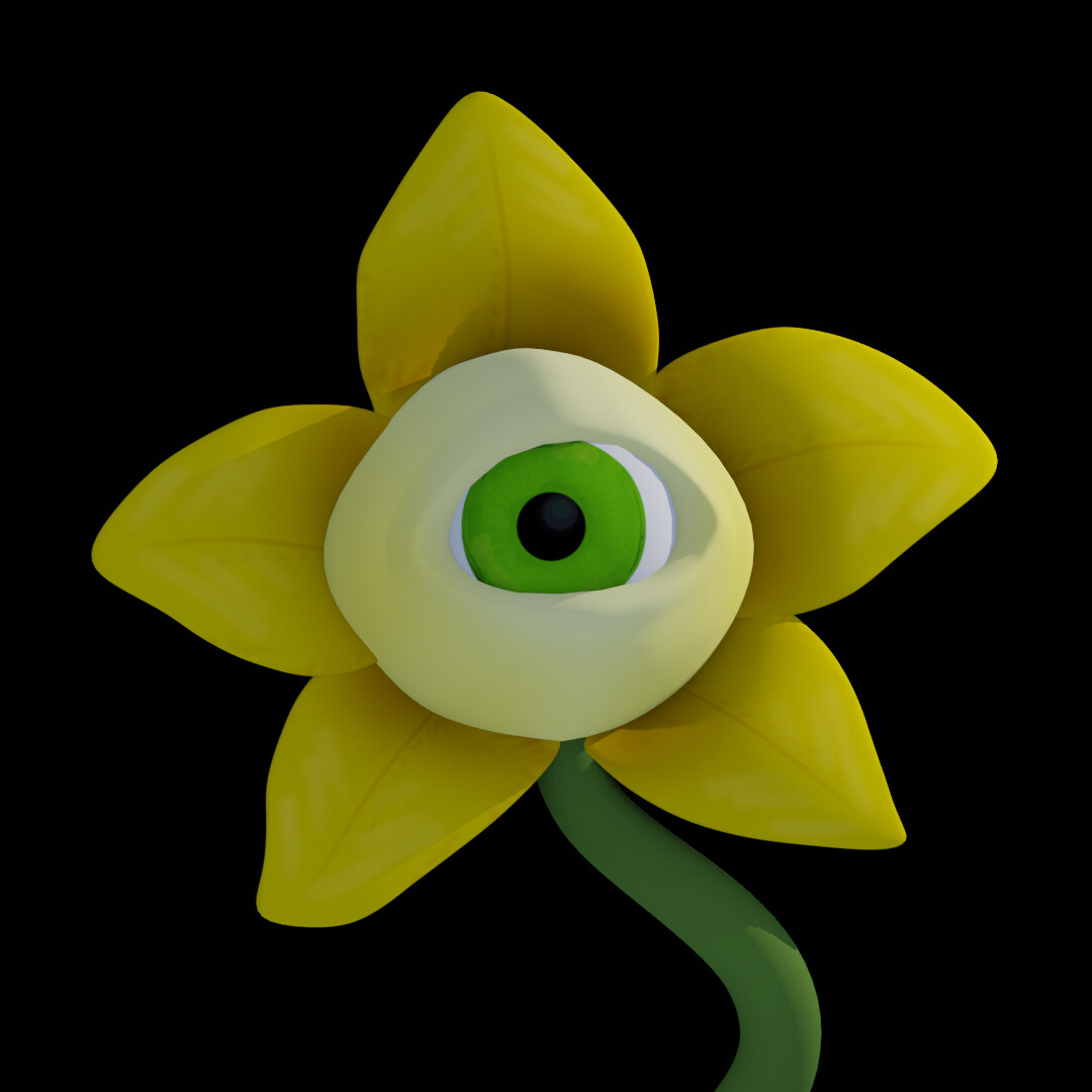 ArtStation - UNDERTALE - Flowey The Flower - Realistic
