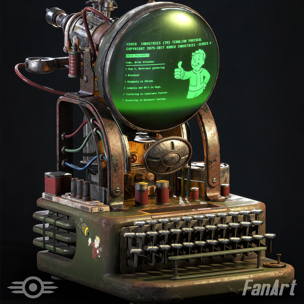 ArtStation - 'Improvised Terminal' from Fallout