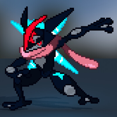 Mega Greninja (inspired by Ash Greninja) V2 by oooos on DeviantArt