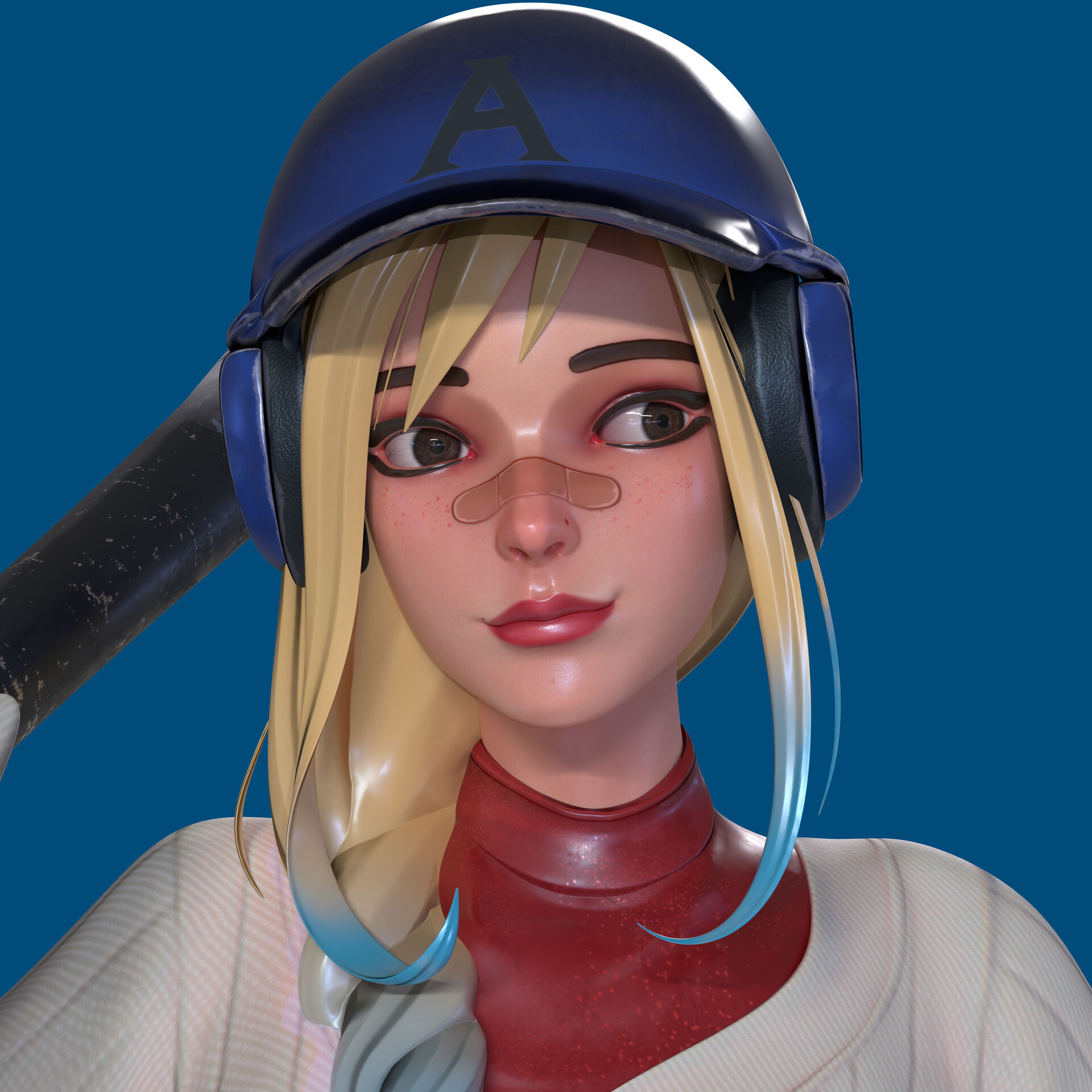 Artstation - Stylized 3d Characters Exercise-baseball Girl!