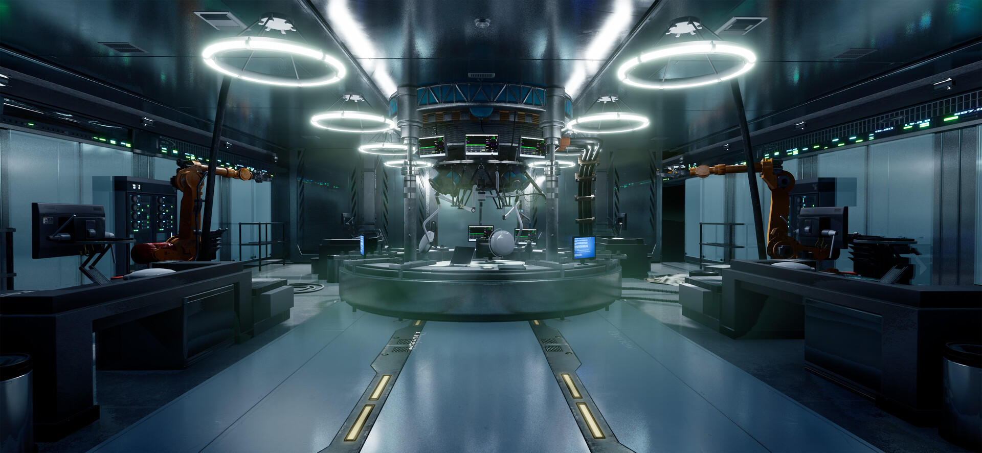 ArtStation - Science fiction indoor practice