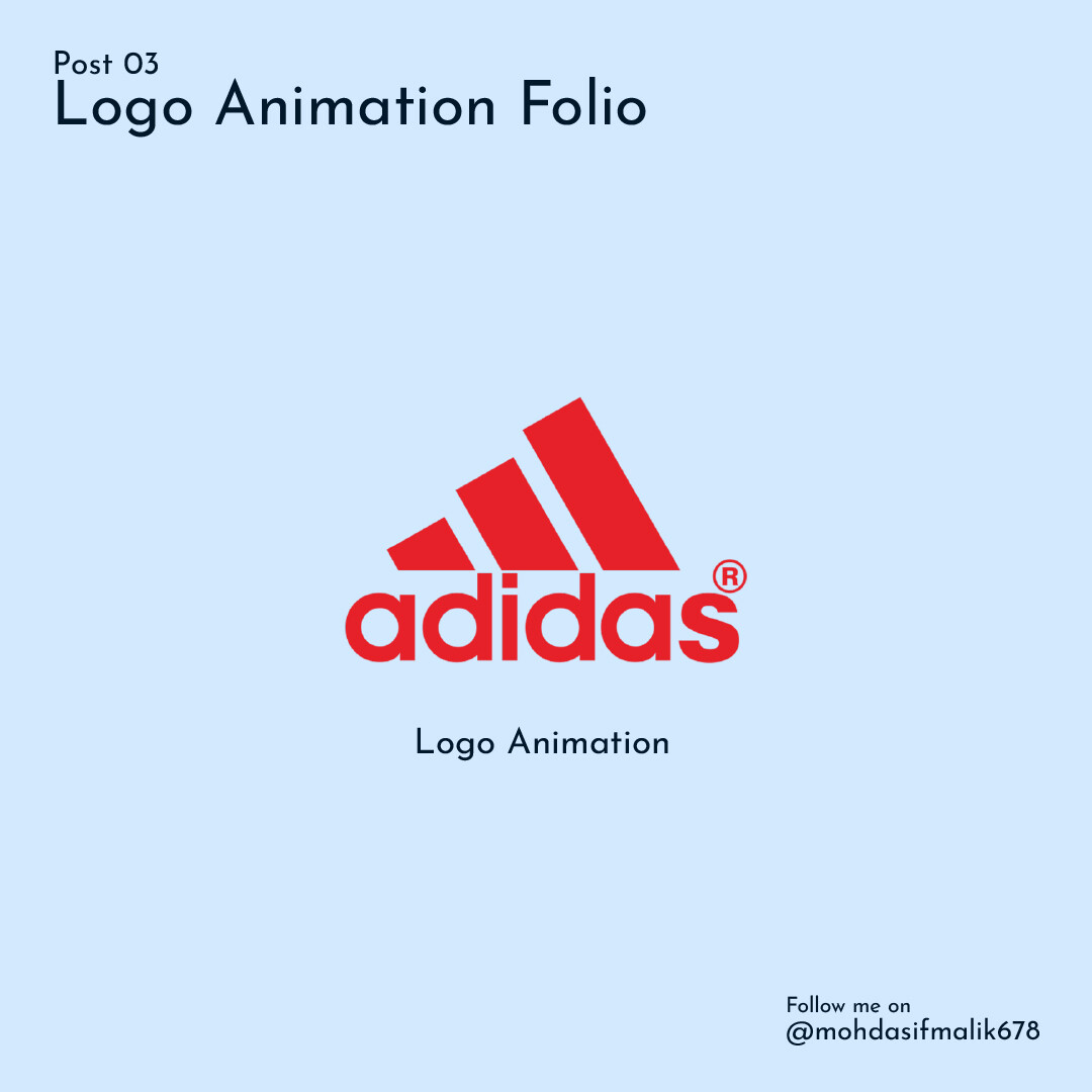 Verzoekschrift Kruiden oog ArtStation - Adidas Logo Animation in After Effect.