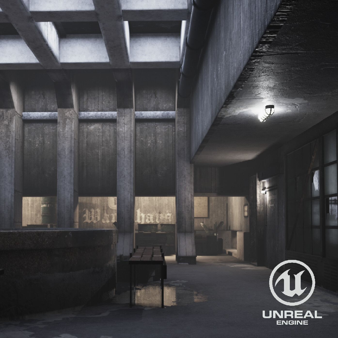 ArtStation - Bunker WWII - Interior Environment