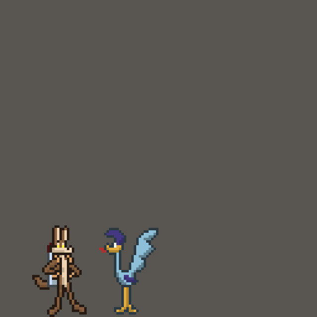 Wile E. Coyote Pixel Art Animation