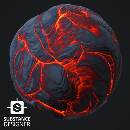 ArtStation - Stylized Molten Lava