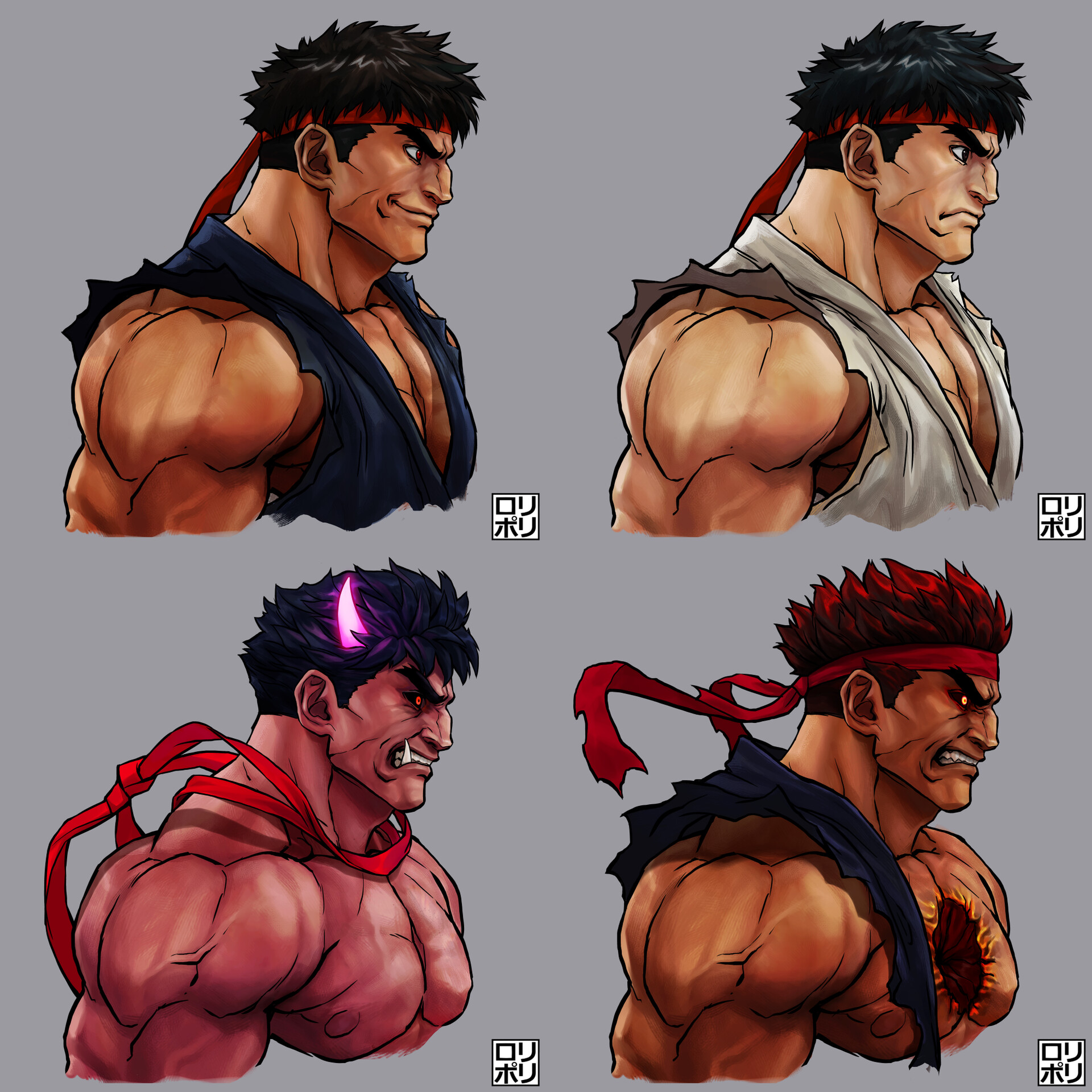 ArtStation - Ryu - street fighter alpha anime