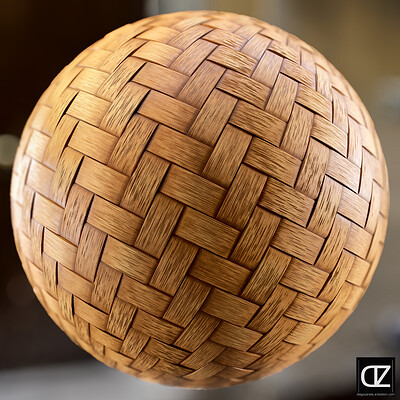 PBR - CLASSIC CRAFTS WOVEN BAMBOO - 4K MATERIAL