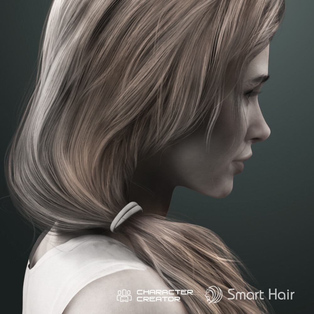 ArtStation - Realistic Long Female hair