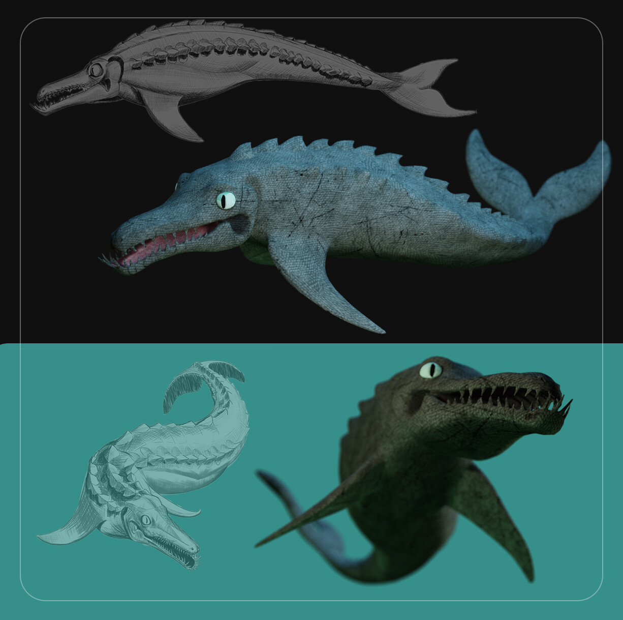 ArtStation - Altamahaha sea monster - Model for 3D printing