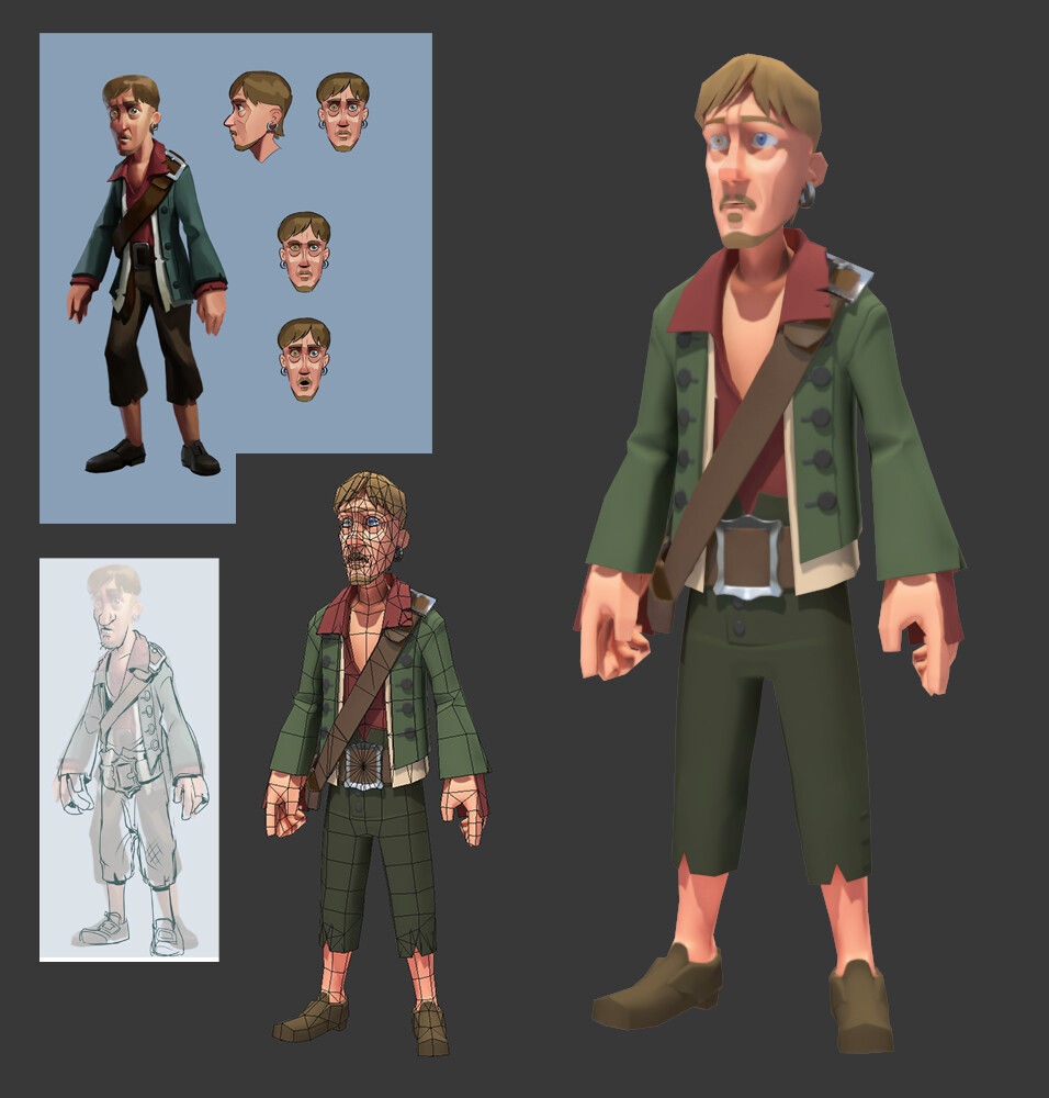 ArtStation - Unpublished Pirates Game Characters