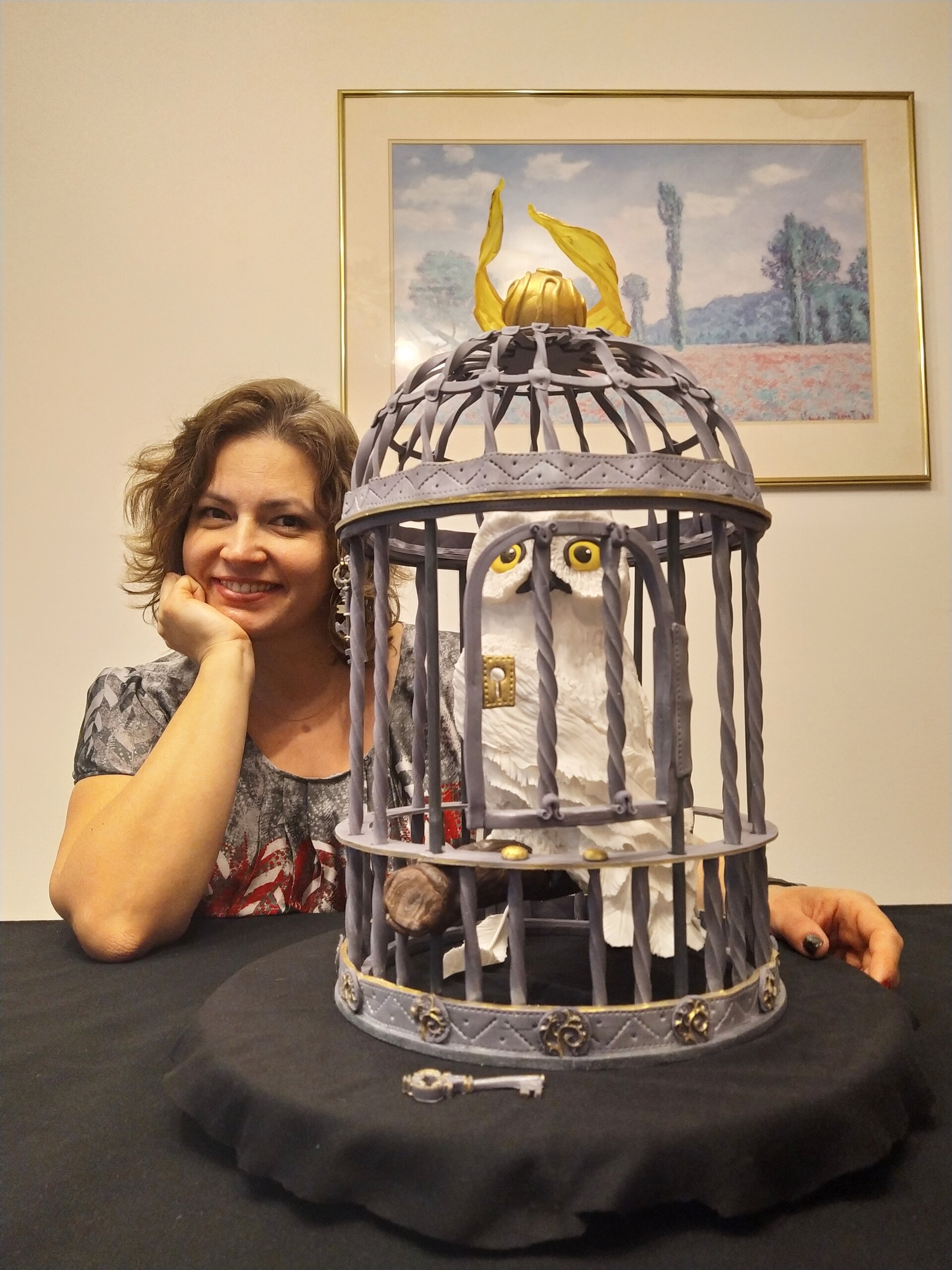 Anna Berdashkevich - Hedwig, Harry Potter's owl (Sculpturing, Cake  Decoration)