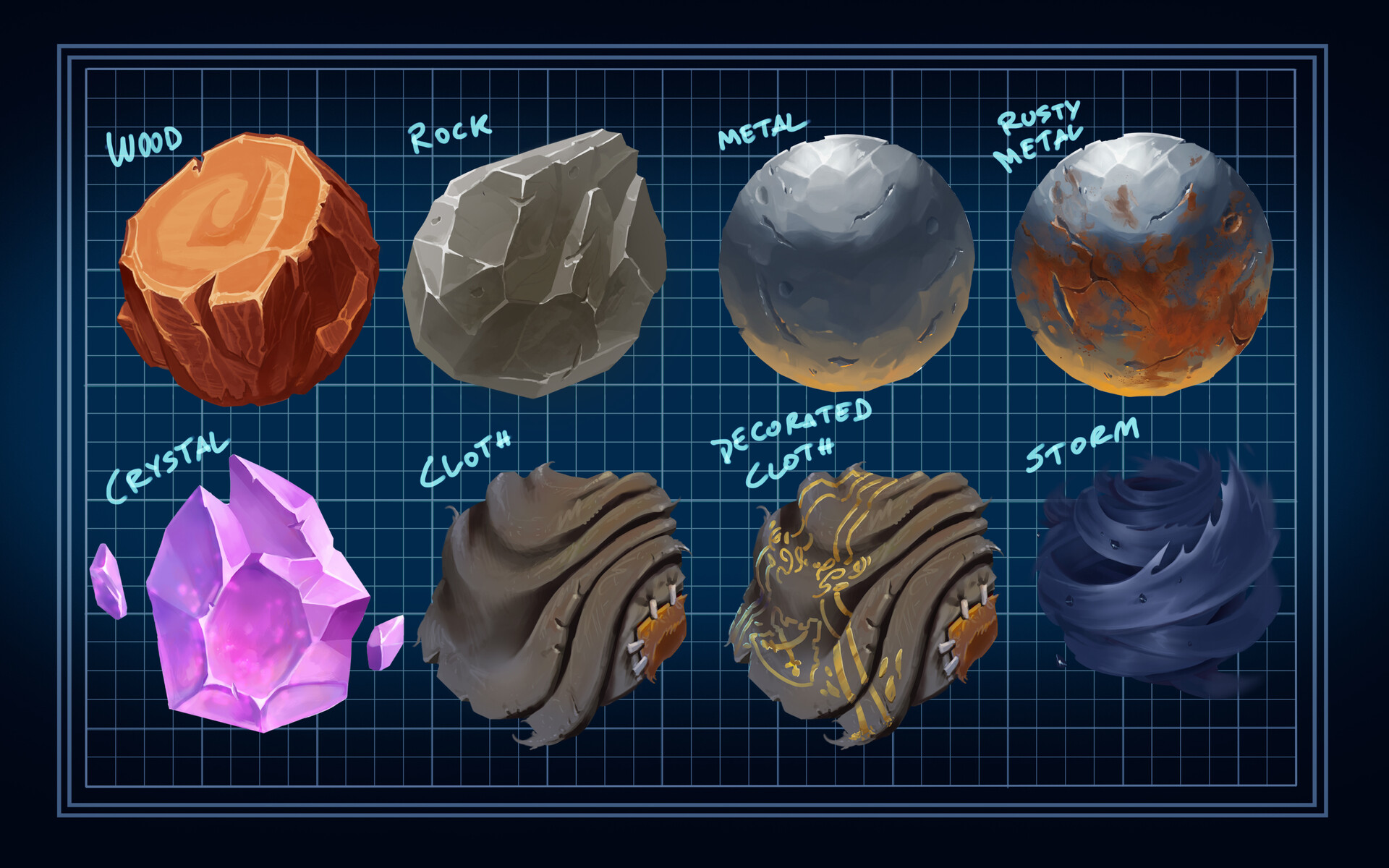 ArtStation Hearthstone Material Studies