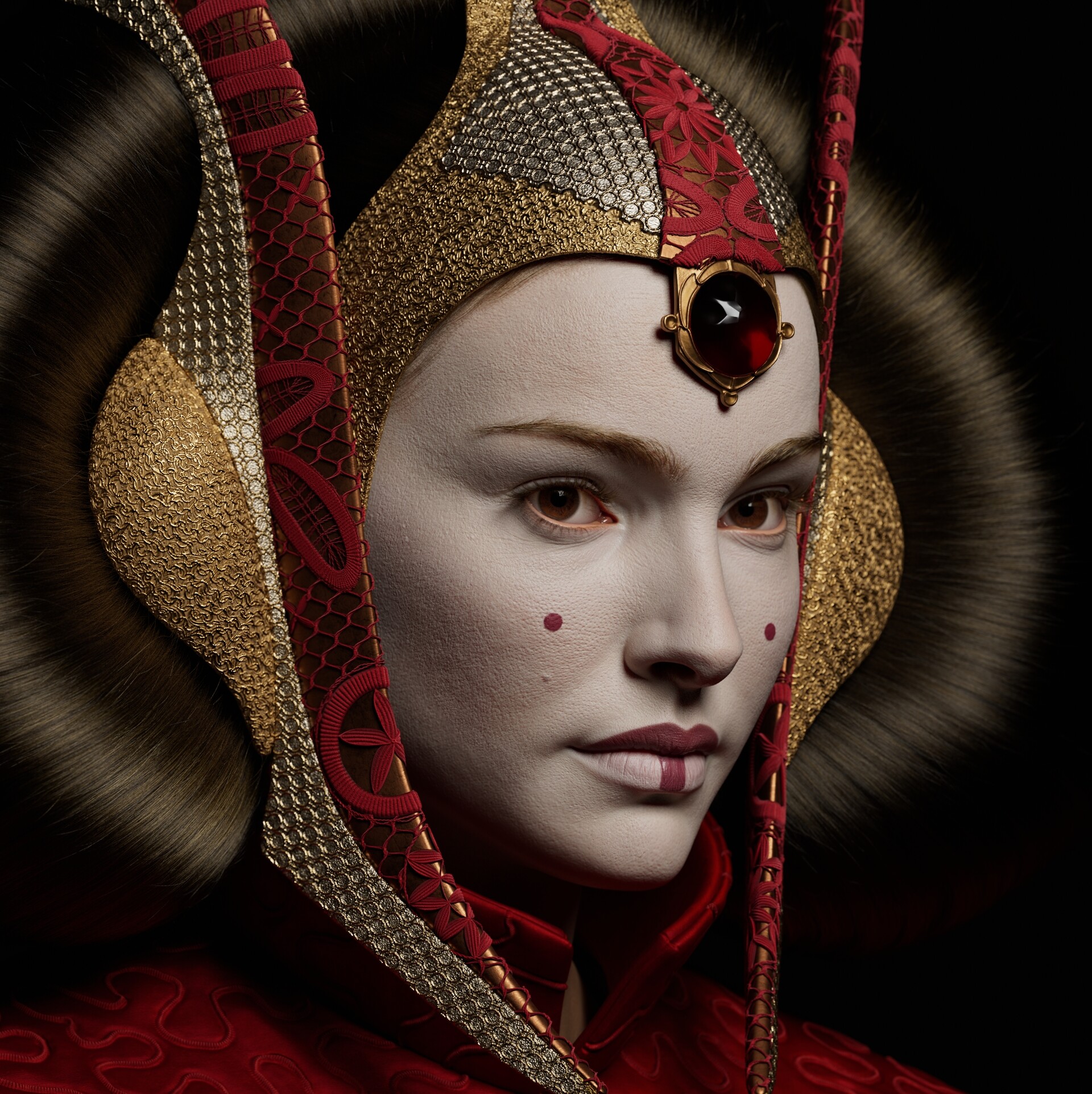 padme red dress