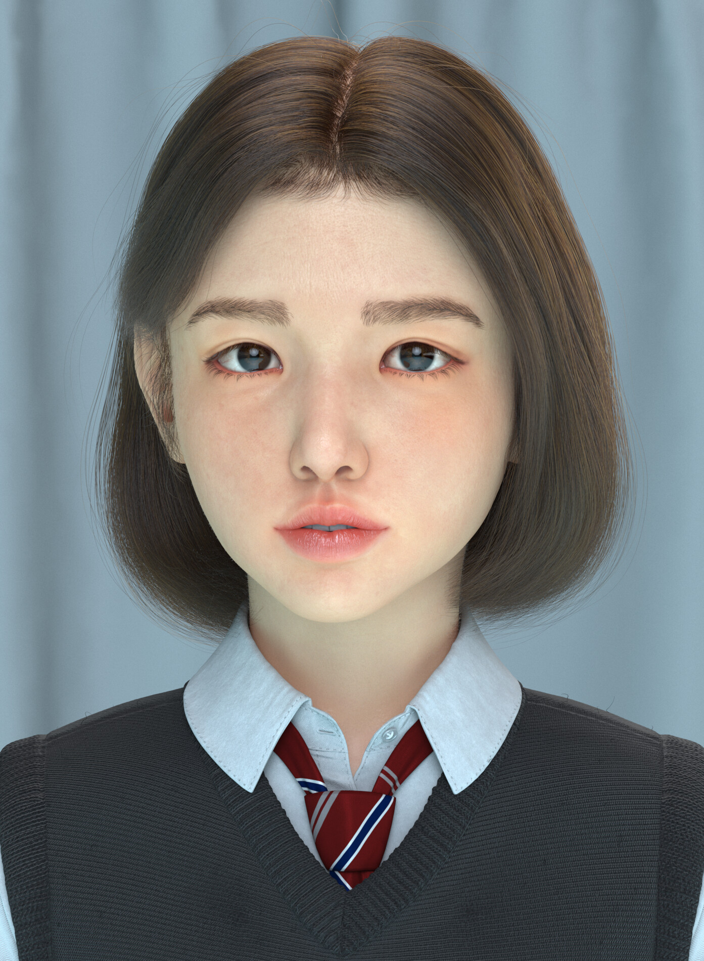 ArtStation - K-Schoolgirl