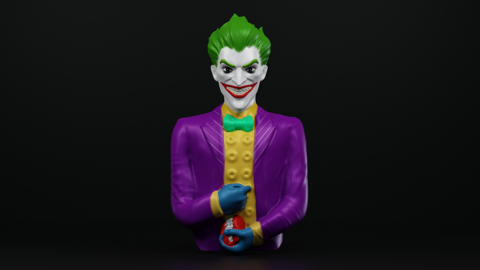 ArtStation - Joker_bust_3d_printing_ready