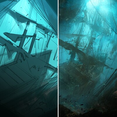 Donglu yu donglu yu underwater wreck sketch final