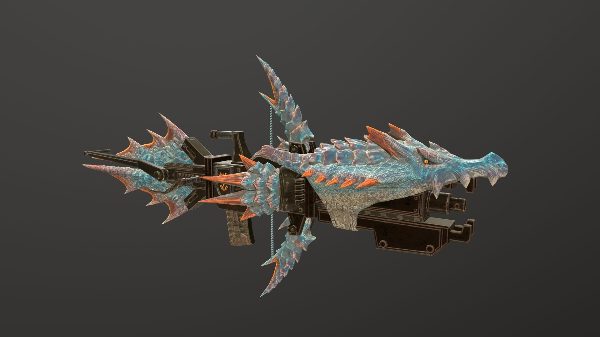 ArtStation Lagiacrus Light Bowgun Remake For Monster Hunter World   Aki Coco Aki Coco Mview Image20210730 1841 Dmg80a 