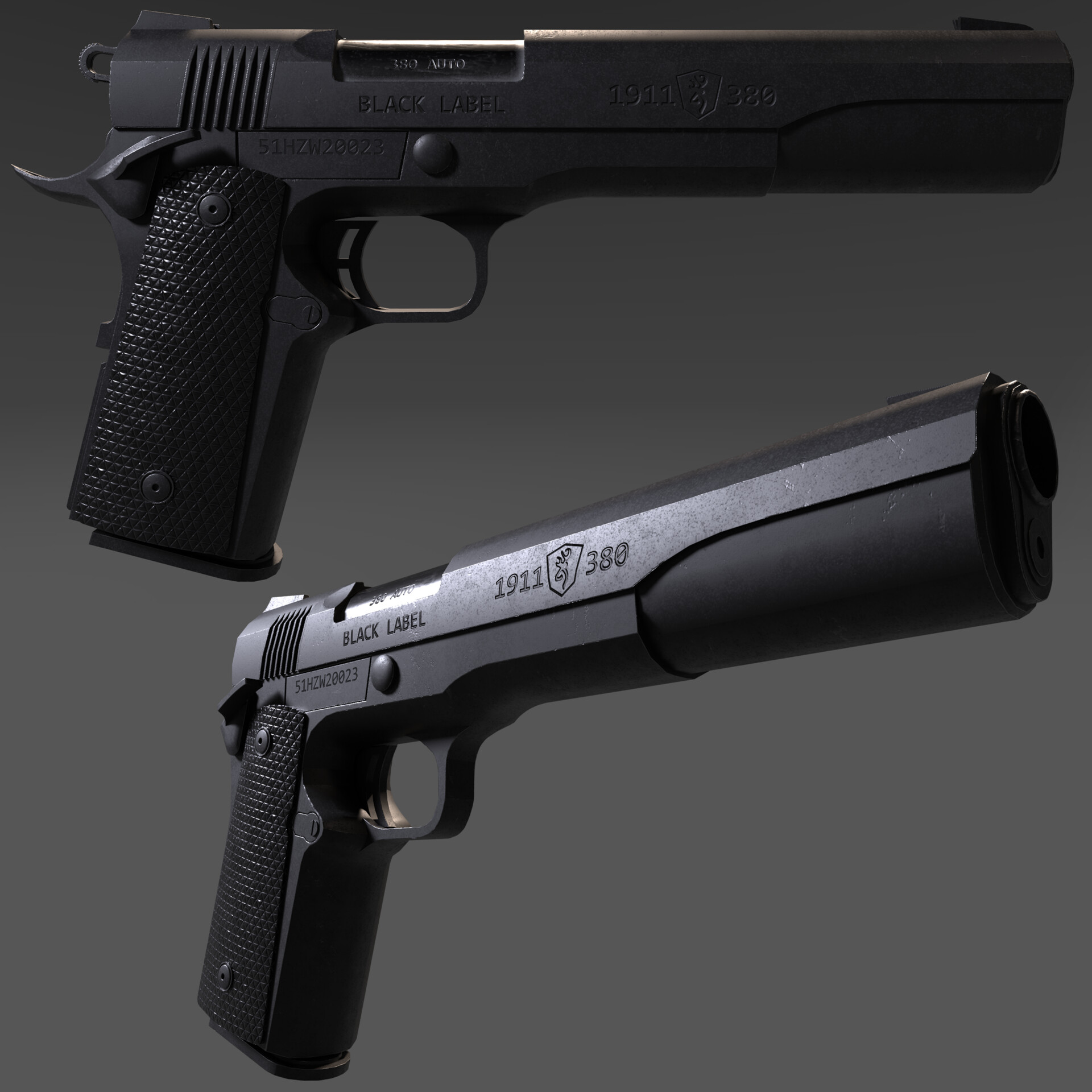 ArtStation - Photorealistic Pistol