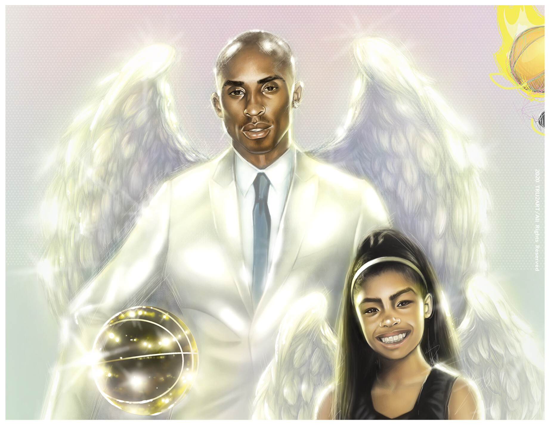 ArtStation KOBE BRYANT & GIANNA BRYANTTRIBUTE