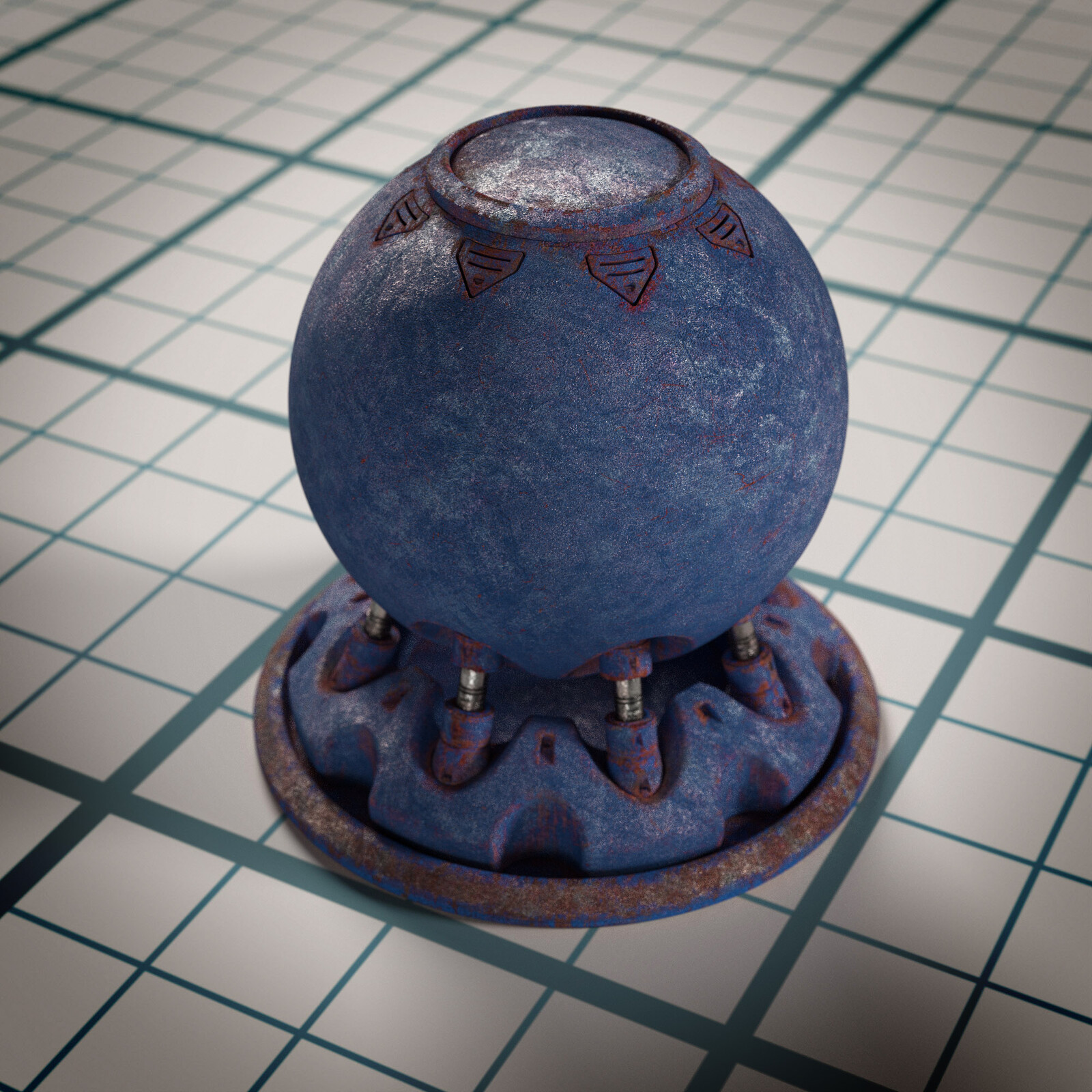 Free realistic procedural rust material for Vray 5 GPU/CPU