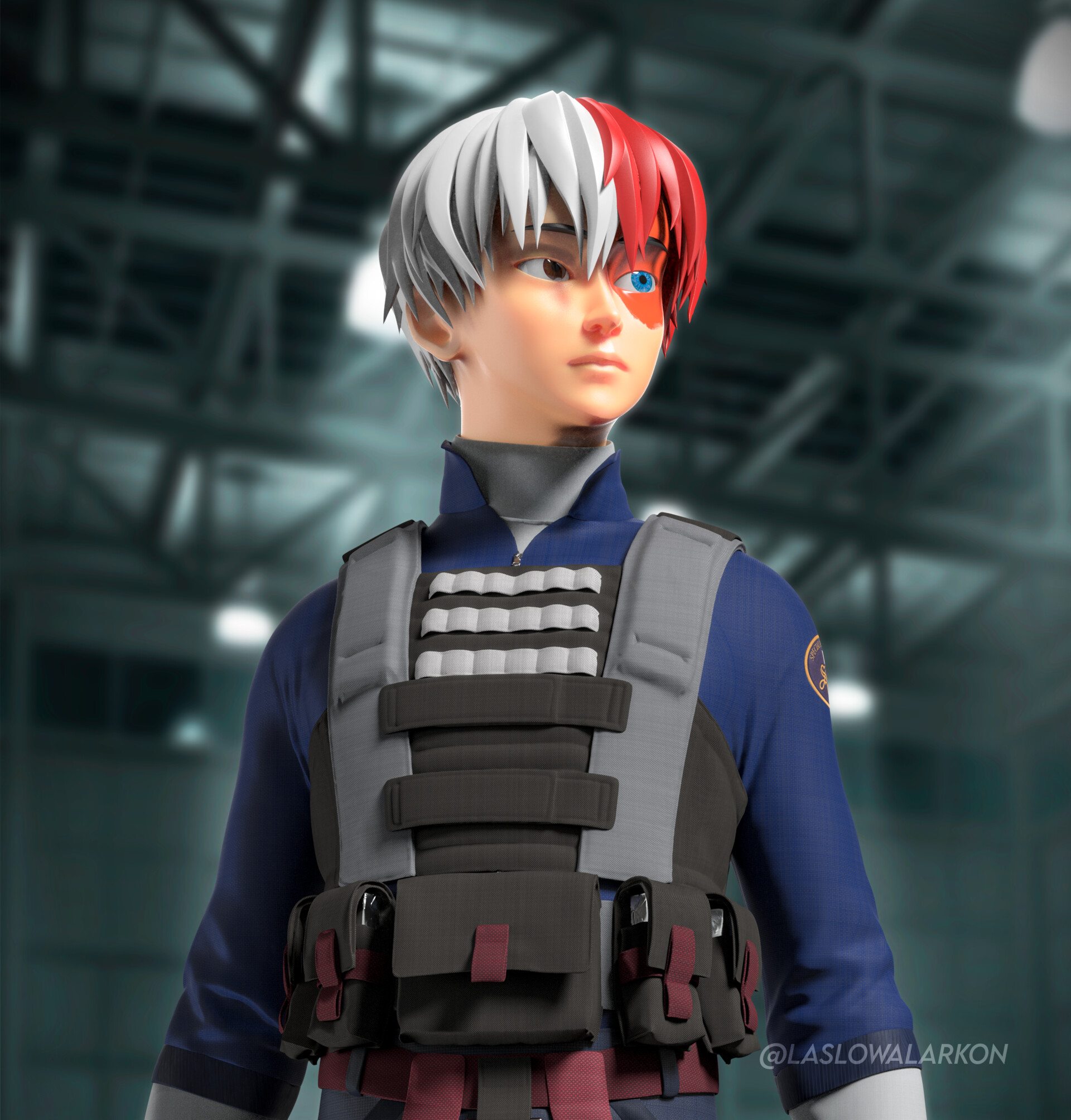 ArtStation - Shoto Todoroki SAT Tactical suit