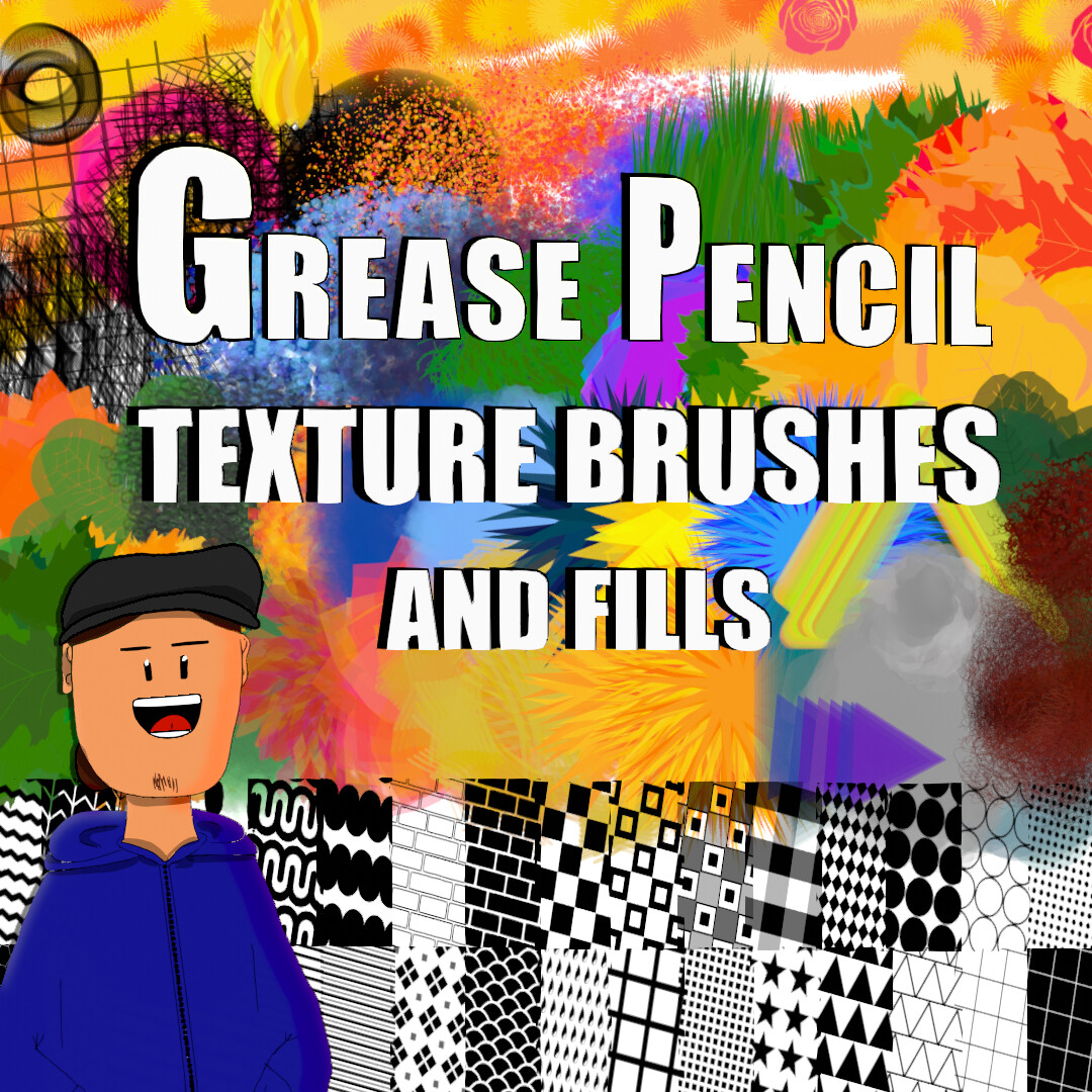 ArtStation Grease Pencil Texture Brushes And Fills For, 59 OFF