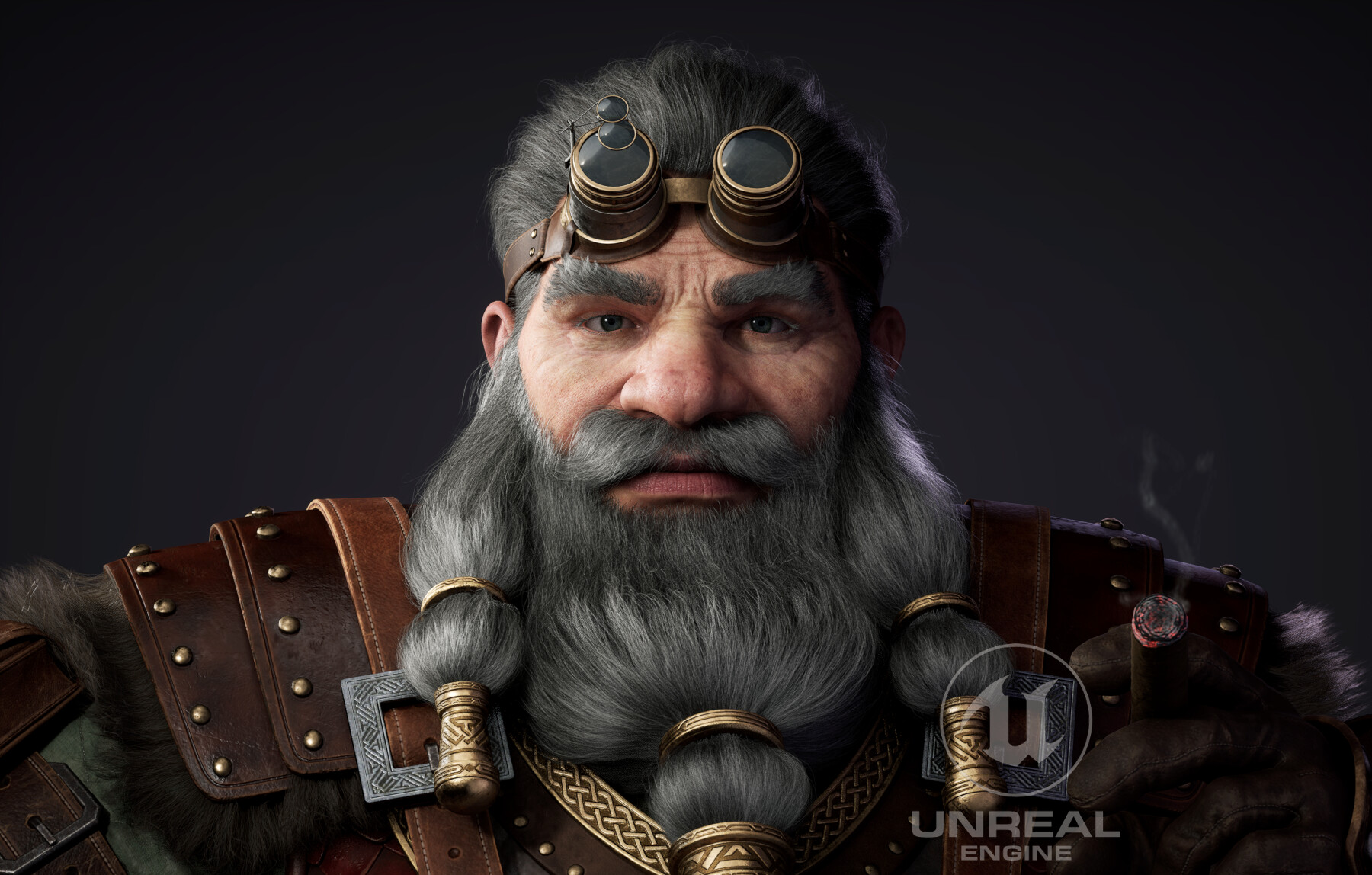 ArtStation - Dwarf portrait rendered in UE5