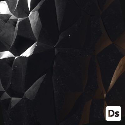 Crystalized Black Marble - Inspired by Star Citizen