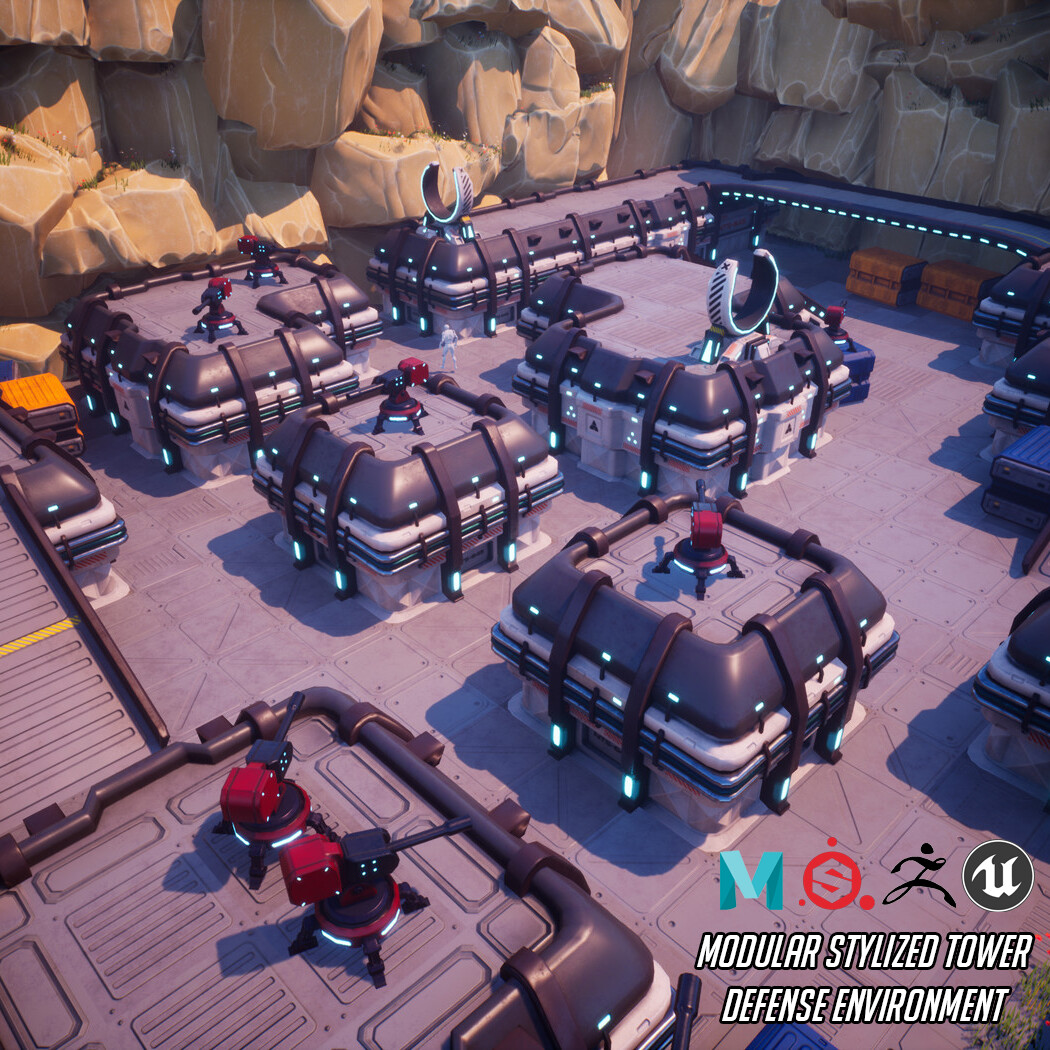 STYLIZED - Tower Defense in Environments - UE Marketplace