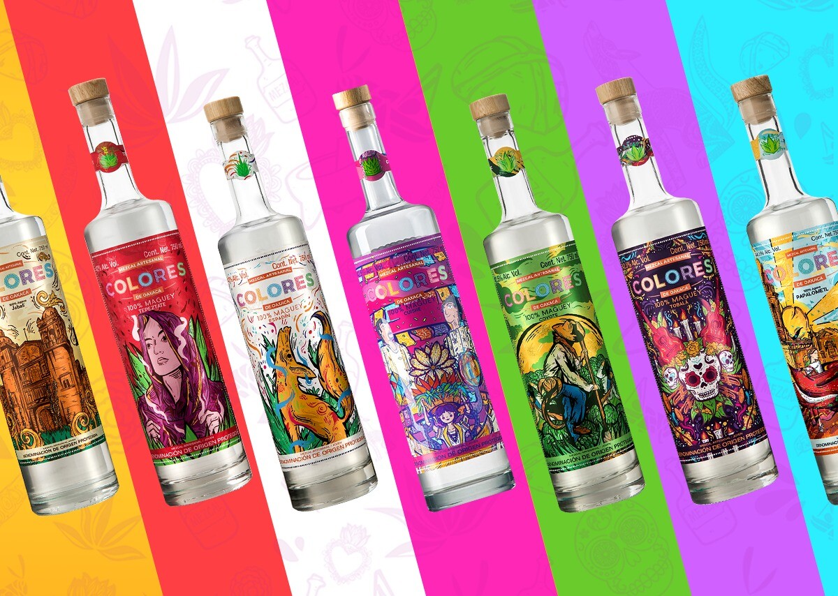 ArtStation - Mezcal Colores de Oaxaca / a! Diseño 2019 / Packaging