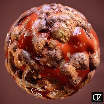 PBR - CUAGULATED GUTS, MONSTER, ZOMBIE, DISGUSTING - 4K MATERIAL