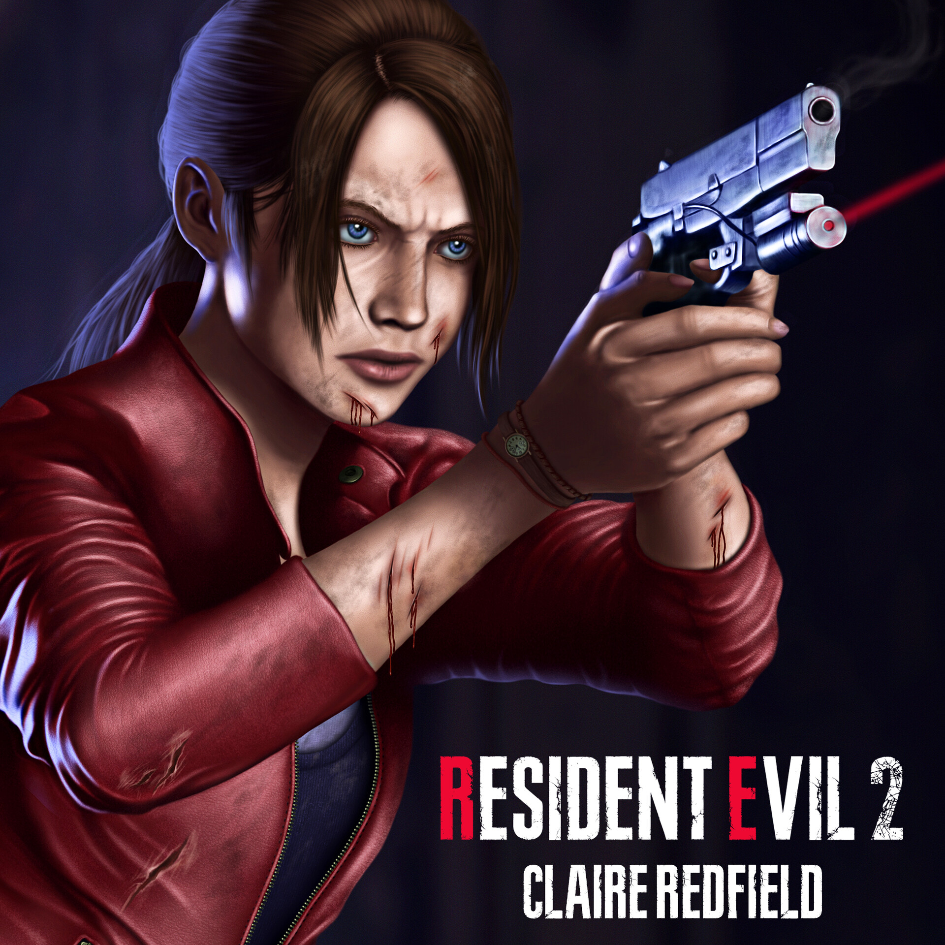Tomasz Pioszyk - Resident Evil 2 - Claire Redfield Fan Art