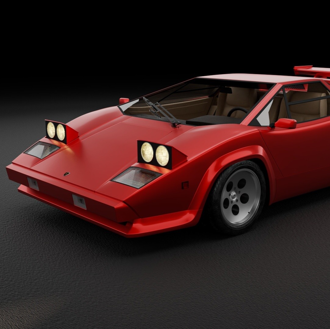 ArtStation - Lamborghini Countach 5000 S (LP500) 1982