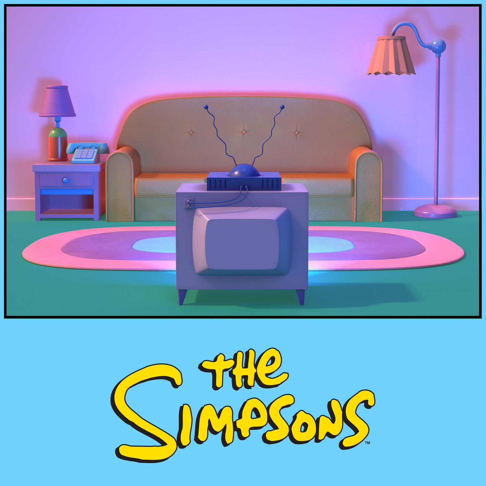 The Simpsons Living Room 