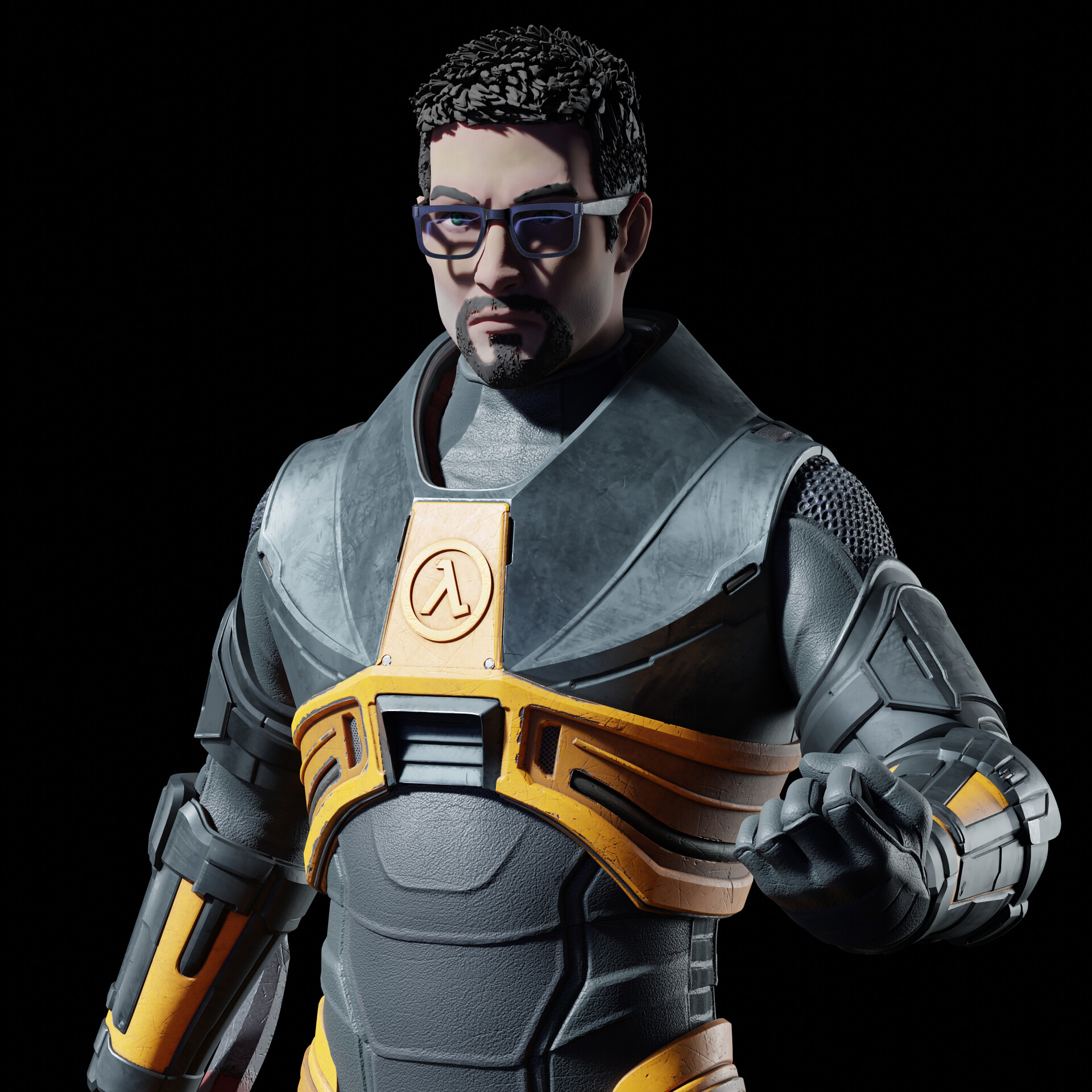 ArtStation - Gordon Freeman fan art