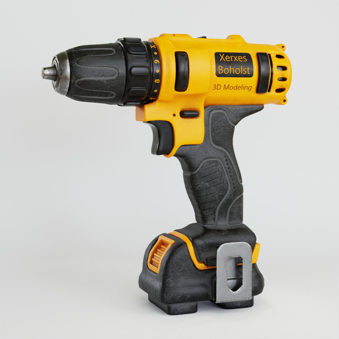 ArtStation DeWalt Drill 3D Model