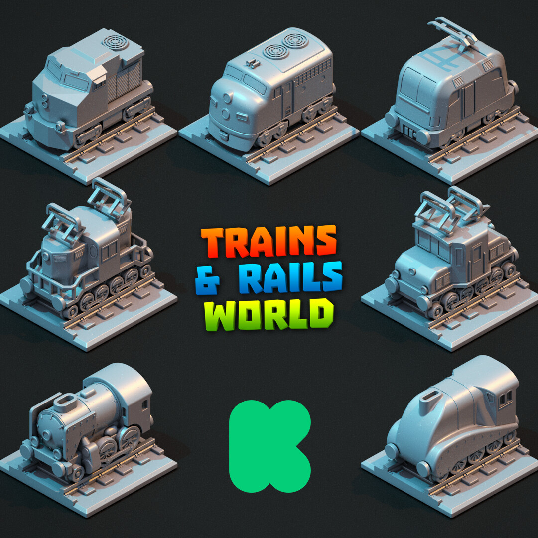 ArtStation STL Miniversum Trains & Rails World 3D printing