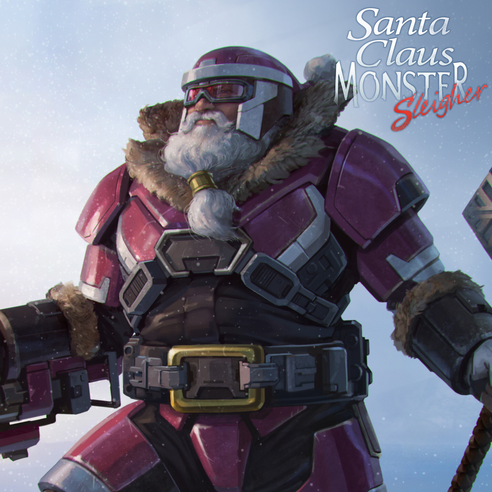 Artstation Santa Claus Monster Sleigher Battle Suit 4638