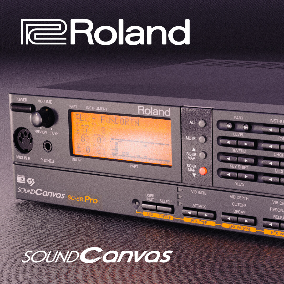 ArtStation - Roland Sound Canvas SC-88 Pro