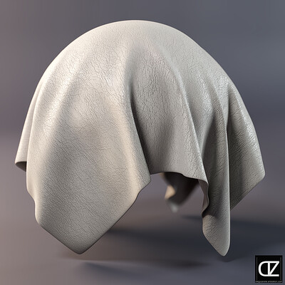 PBR - FABRIC WHITE LETHER - 4K MATERIAL