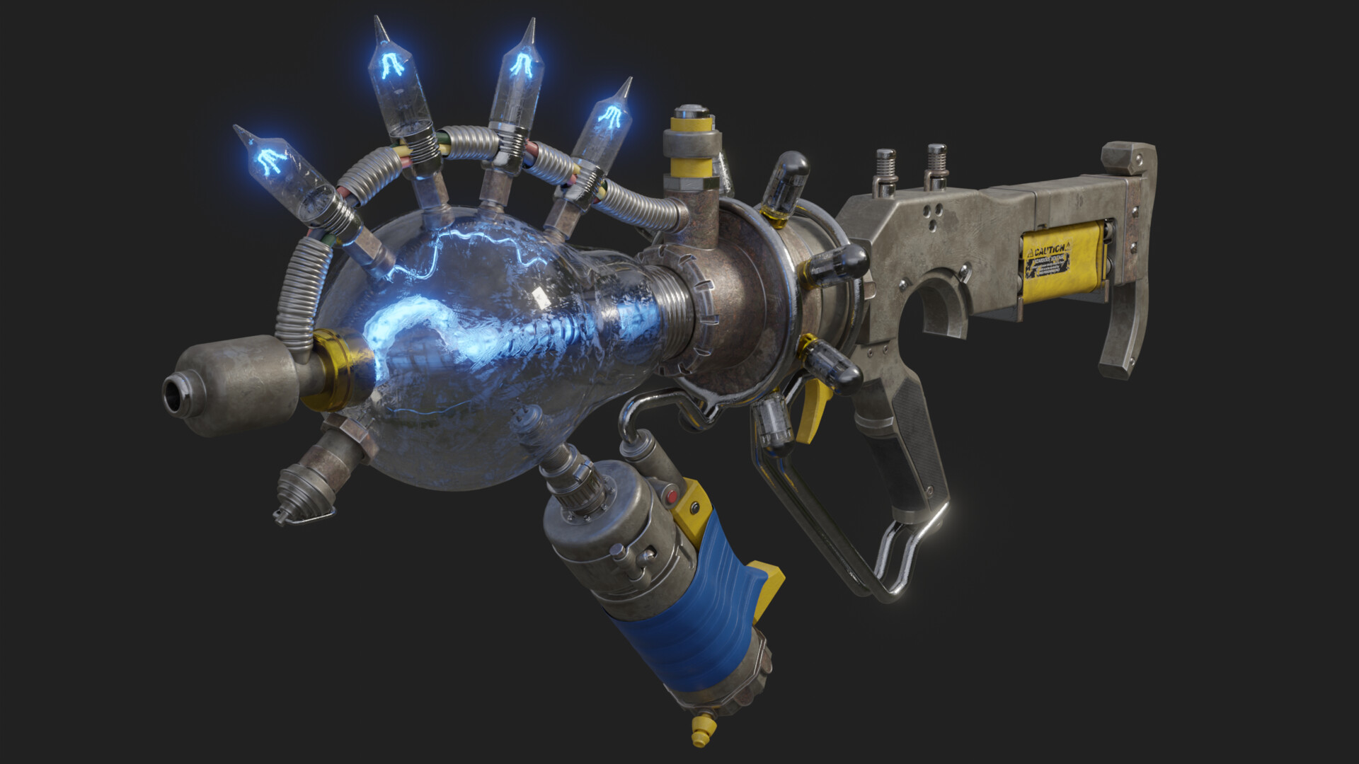 ArtStation - My 3d Rendition of Bruce Yu's Mad Science Gun