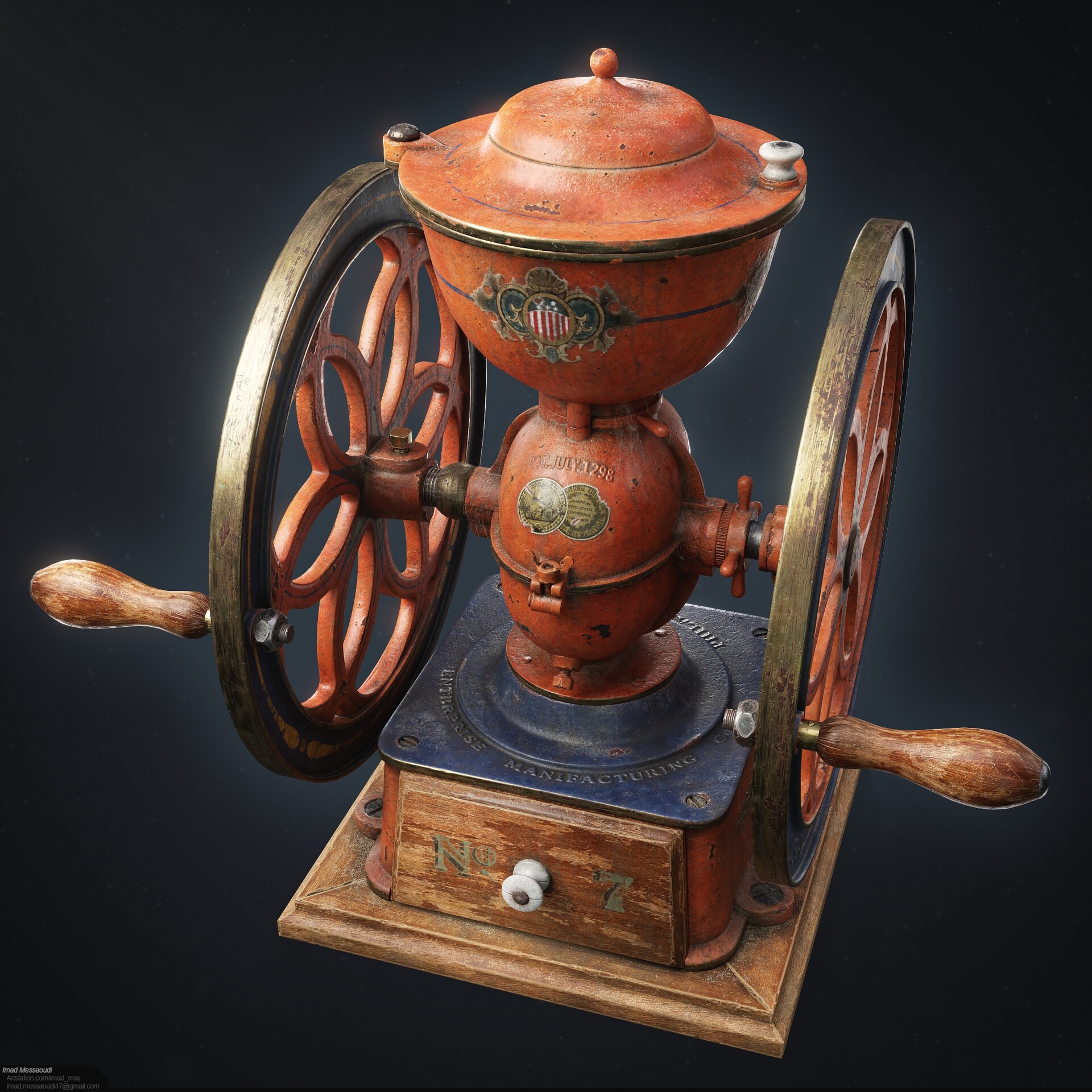 ArtStation - Antique Belgian Coffee Maker Asset
