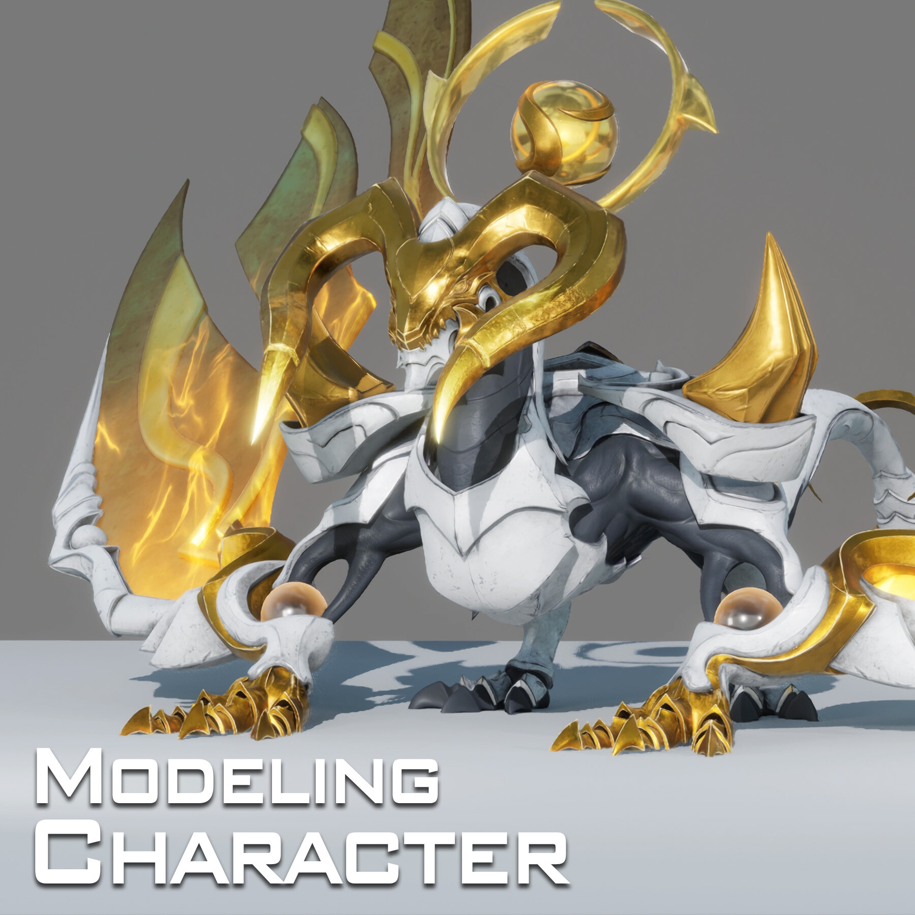 ArtStation - Modeling Character Highpoly Crystal Dragon - Game Arena of ...