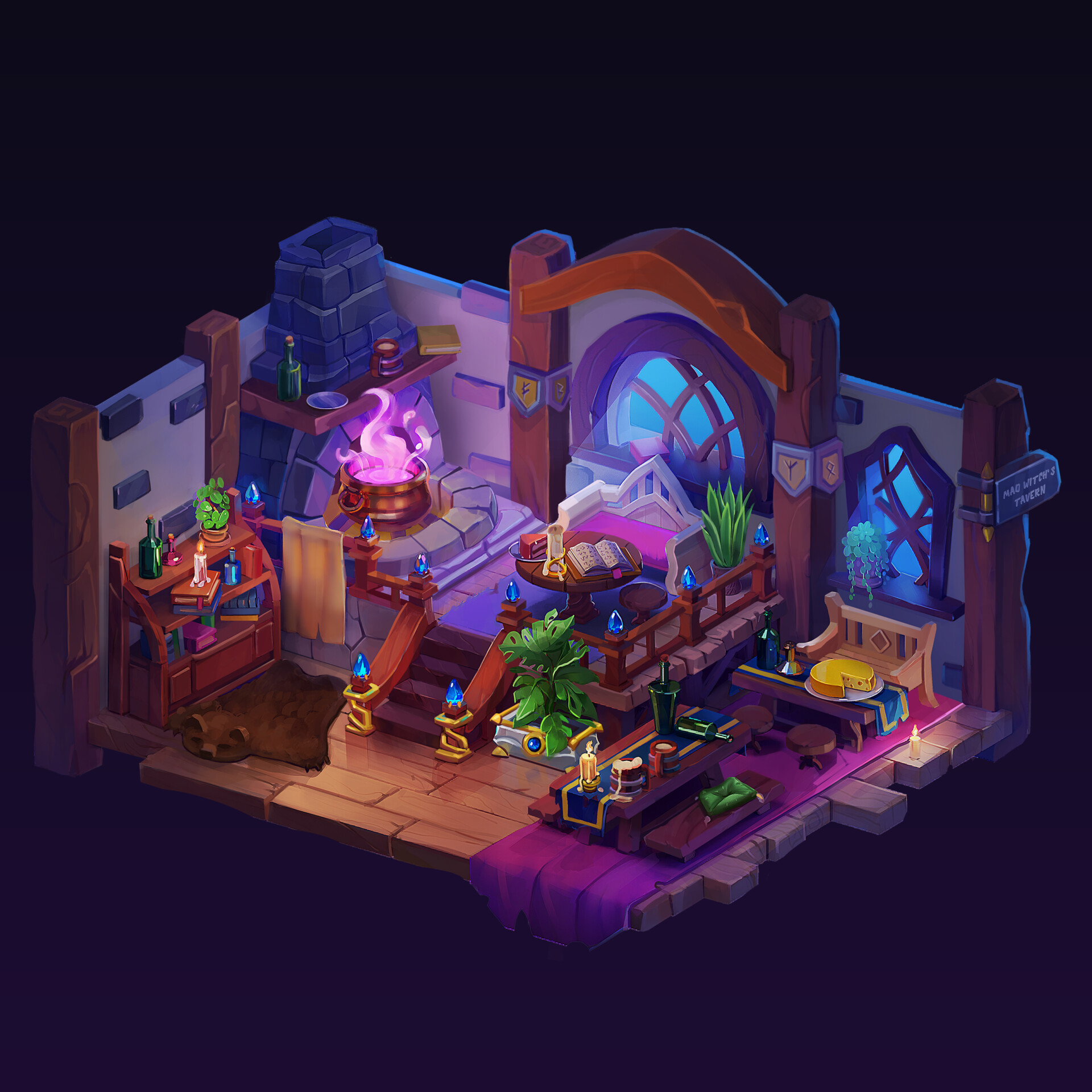 Artstation Yet Another Magick Tavern Interior