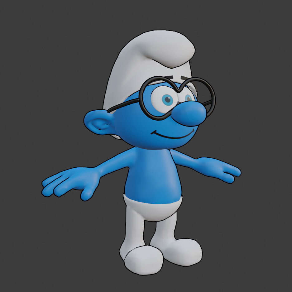 Artstation Smurf 3d Model 