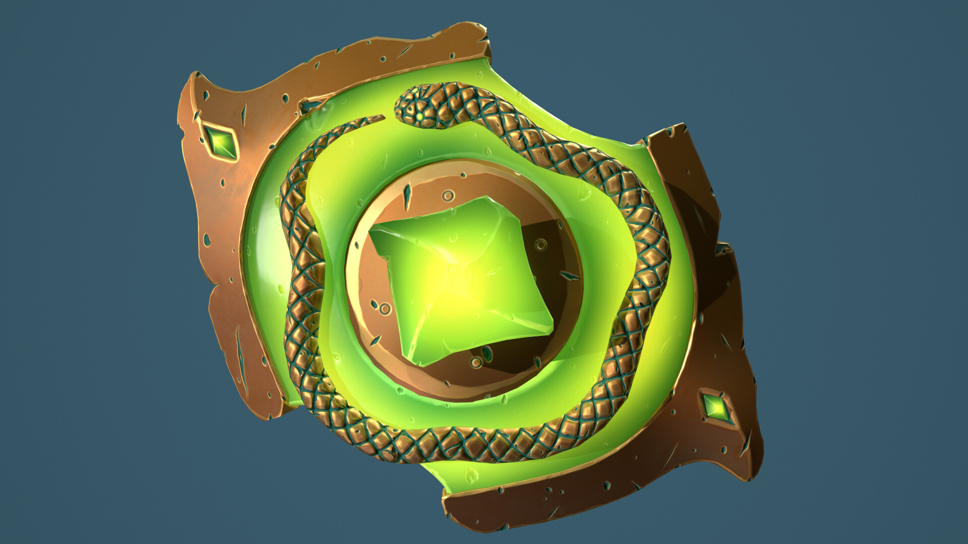 ArtStation - Snake shield