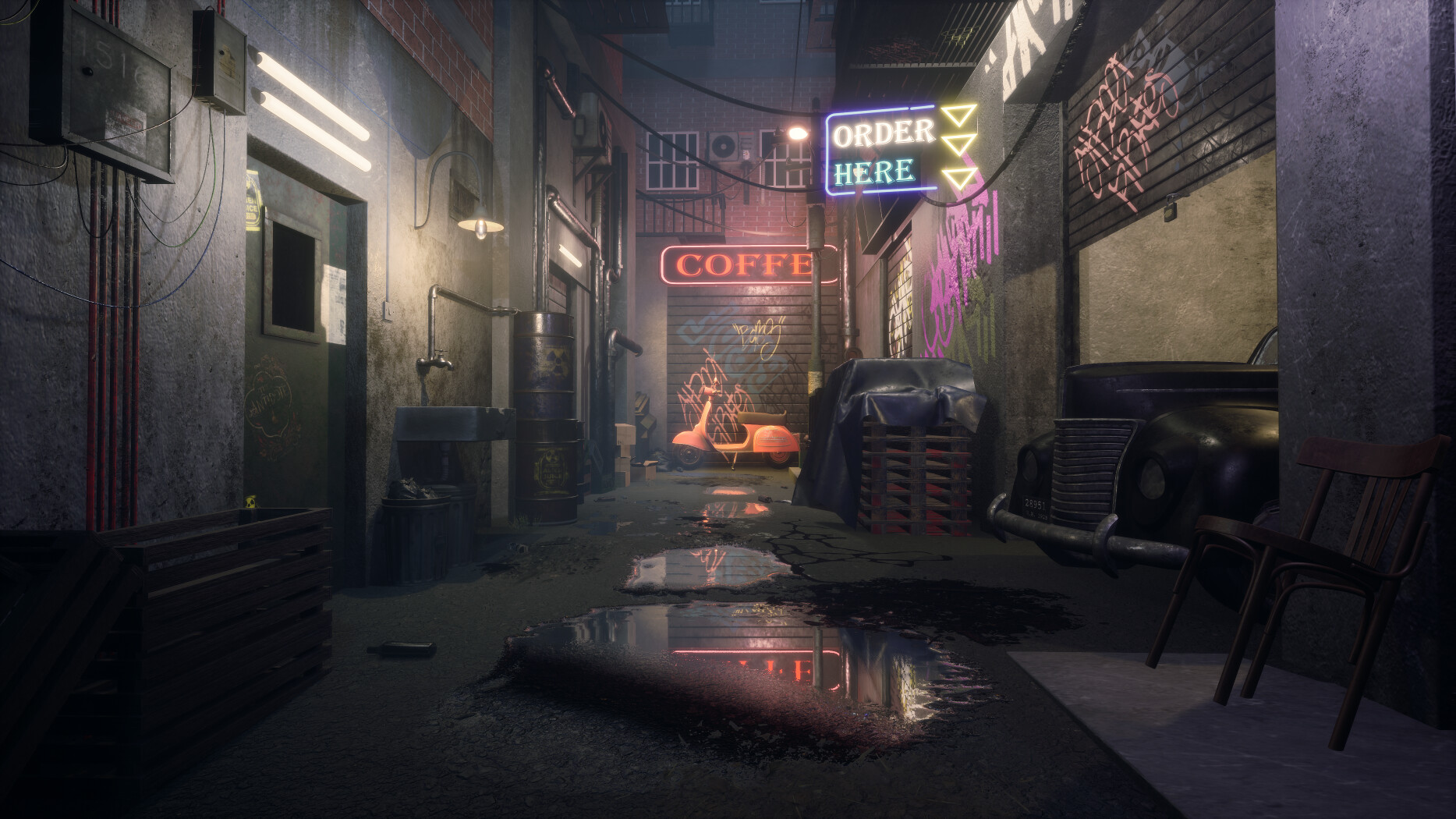 ArtStation - old street hong kong