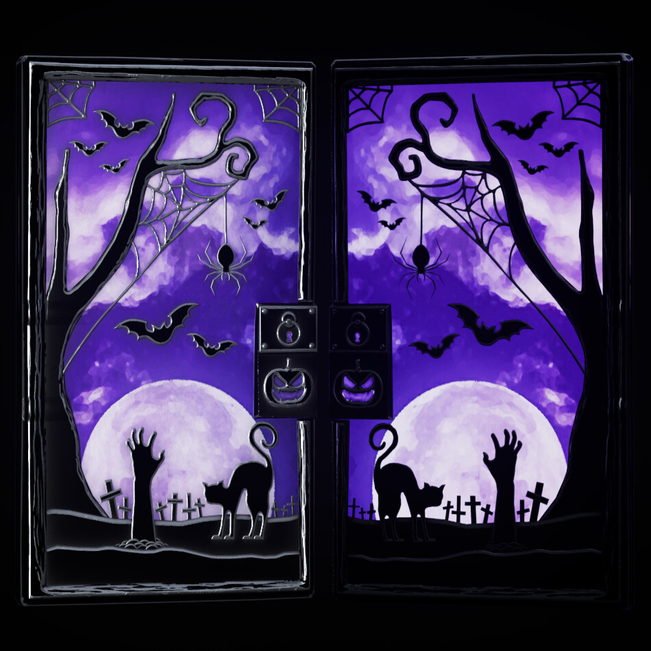 ArtStation Full Moon Sheet Metal Door [Rust Skin]